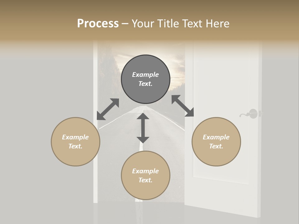 Door Real Hope PowerPoint Template
