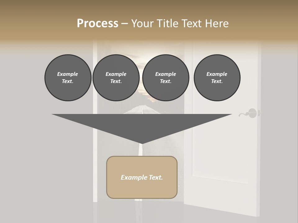 Door Real Hope PowerPoint Template