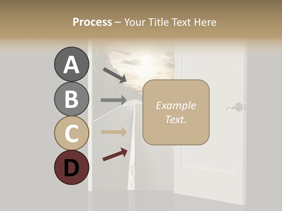 Door Real Hope PowerPoint Template