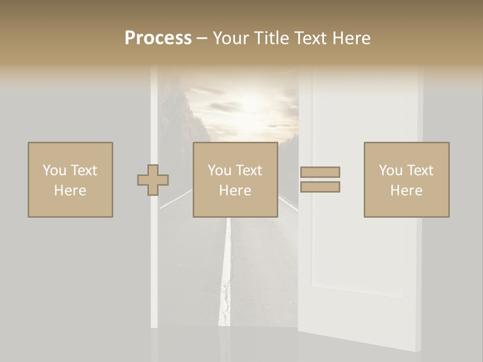 Door Real Hope PowerPoint Template