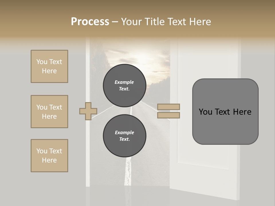 Door Real Hope PowerPoint Template