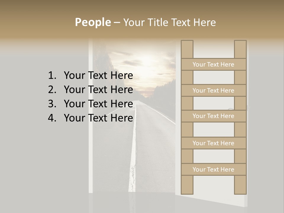 Door Real Hope PowerPoint Template