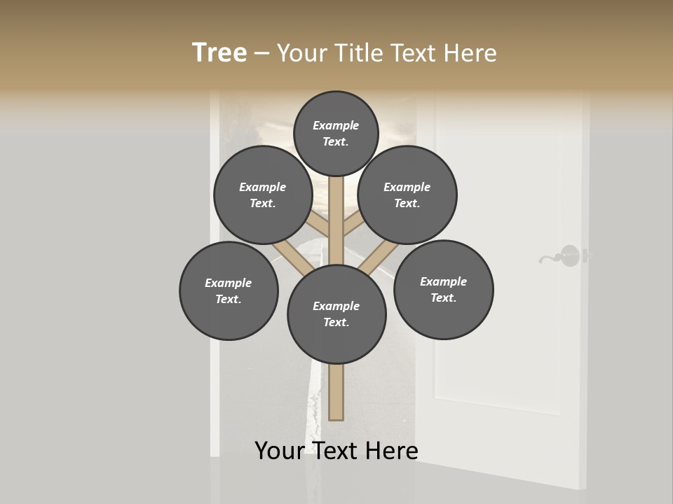 Door Real Hope PowerPoint Template
