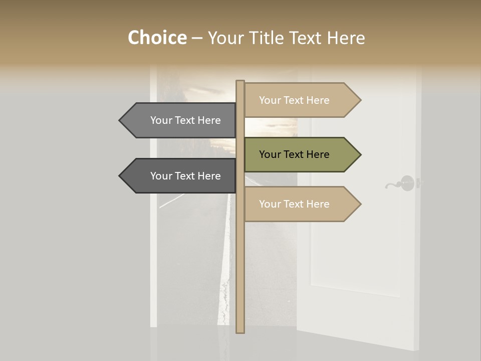 Door Real Hope PowerPoint Template