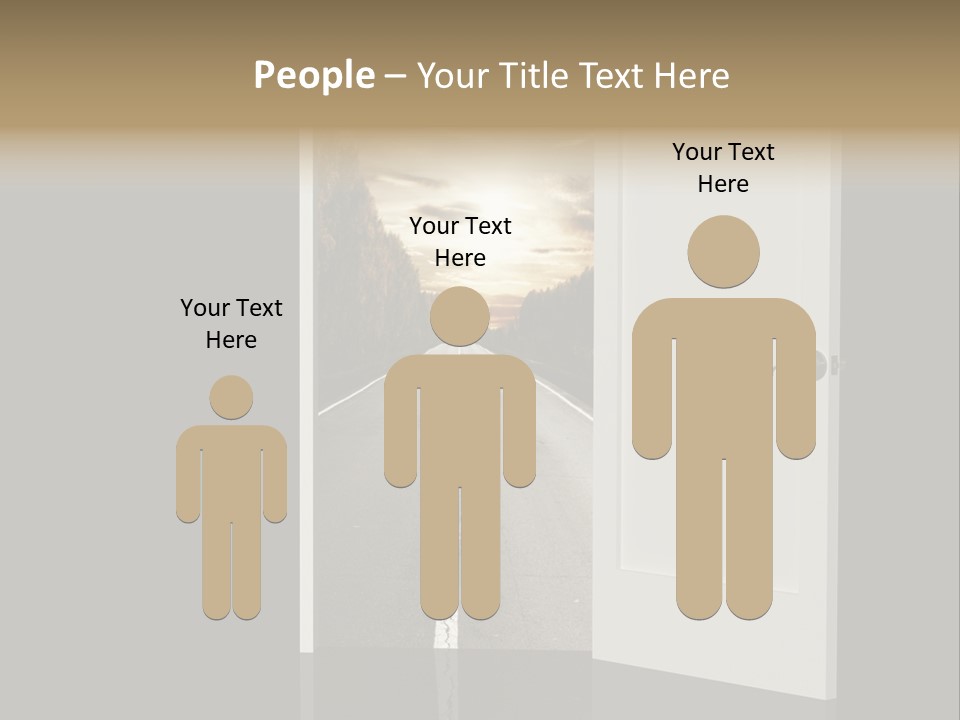 Door Real Hope PowerPoint Template