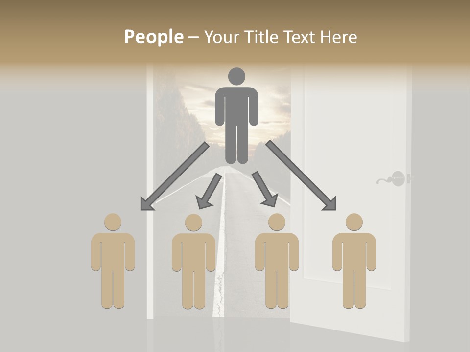 Door Real Hope PowerPoint Template