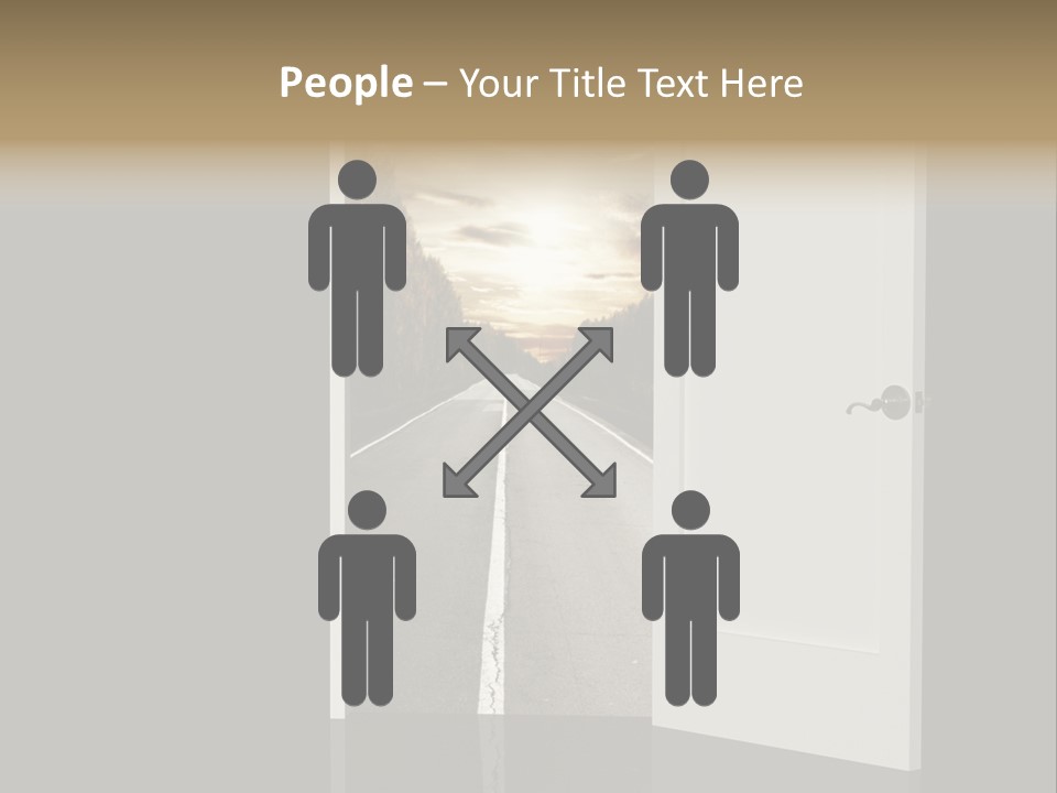 Door Real Hope PowerPoint Template