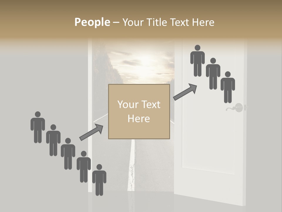 Door Real Hope PowerPoint Template