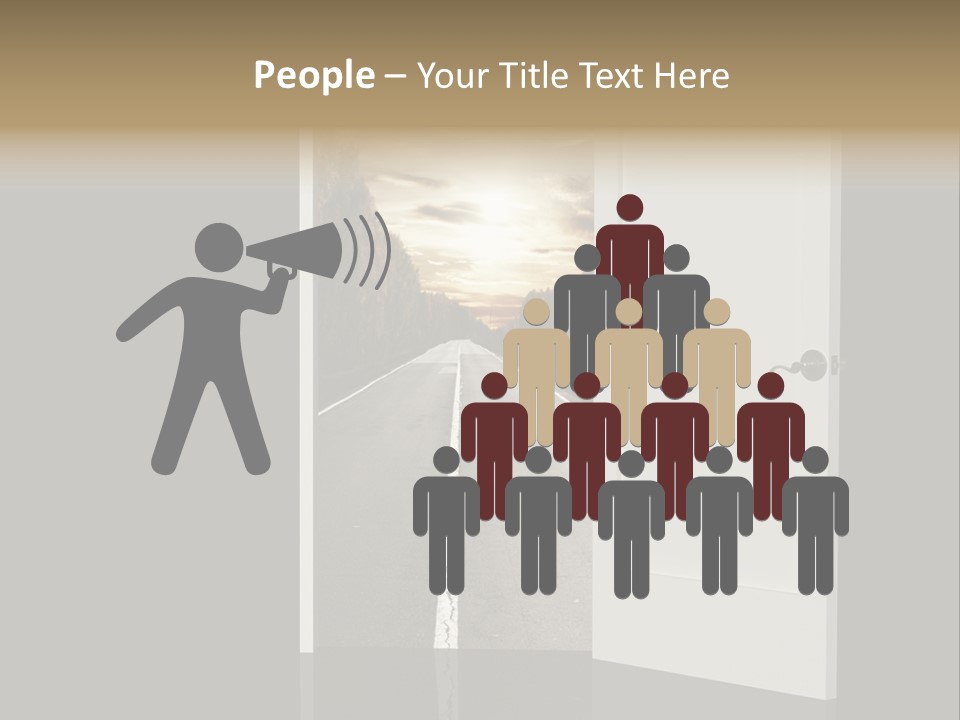 Door Real Hope PowerPoint Template