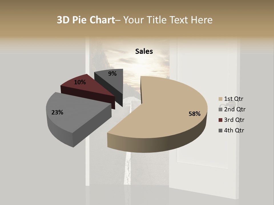 Door Real Hope PowerPoint Template