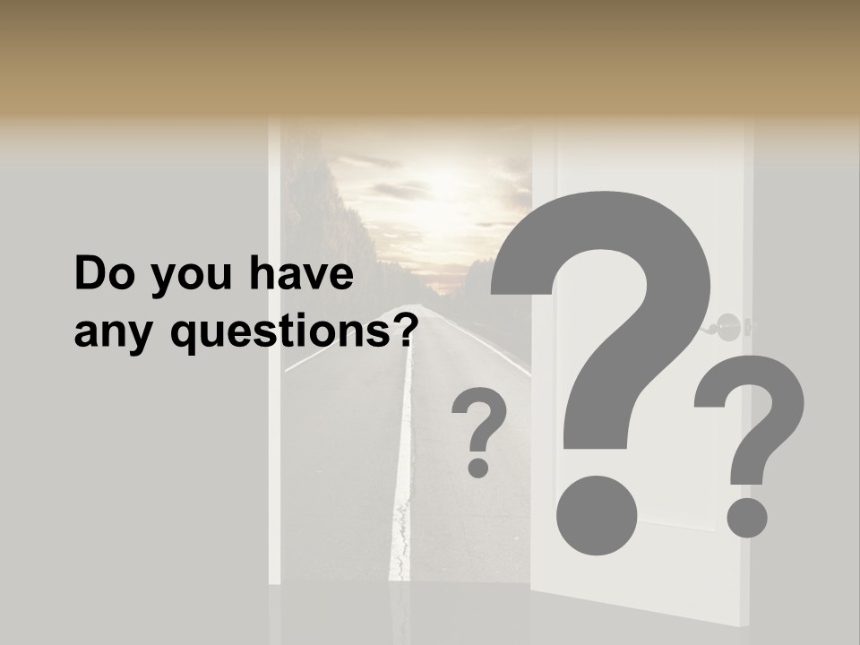 Door Real Hope PowerPoint Template