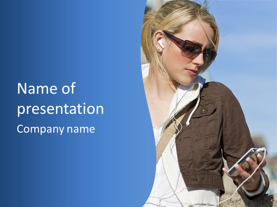 Hoodie Hair Cool PowerPoint Template