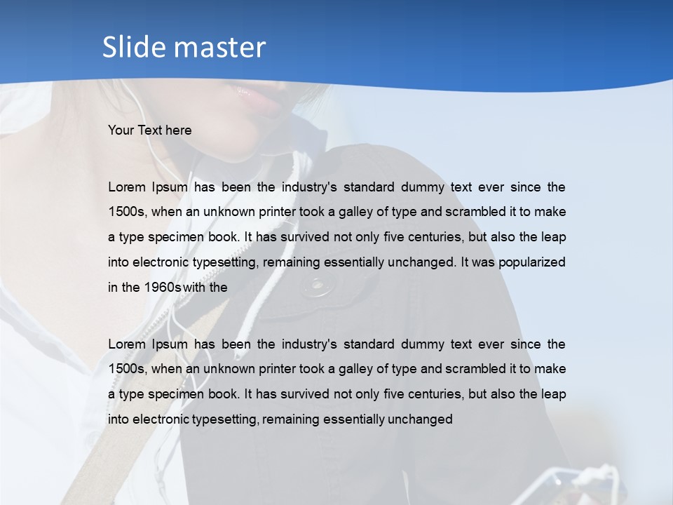 Hoodie Hair Cool PowerPoint Template