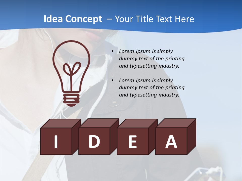 Hoodie Hair Cool PowerPoint Template