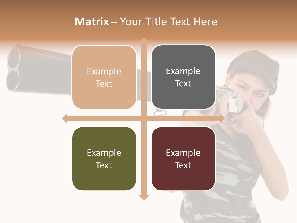 Aiming Boots White PowerPoint Template