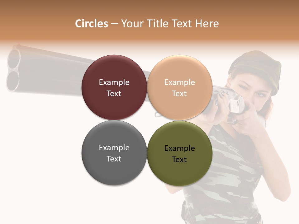 Aiming Boots White PowerPoint Template