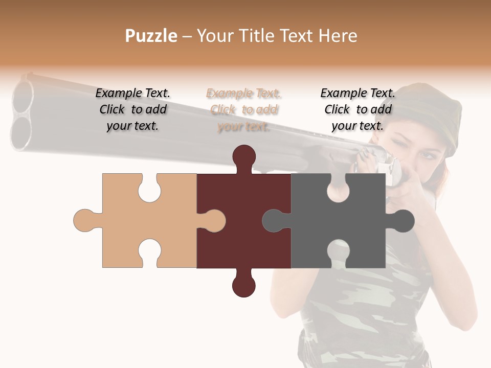 Aiming Boots White PowerPoint Template