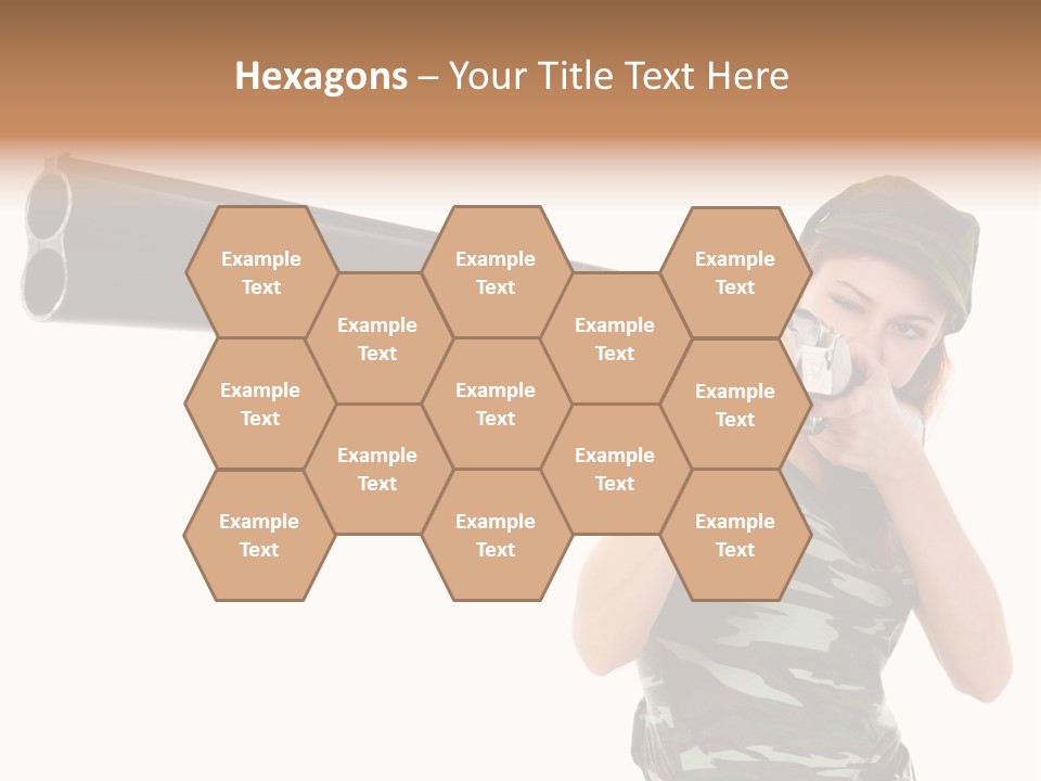 Aiming Boots White PowerPoint Template