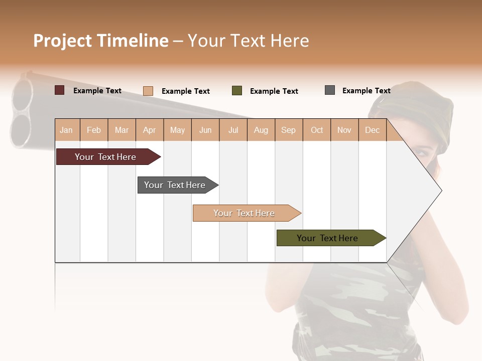 Aiming Boots White PowerPoint Template