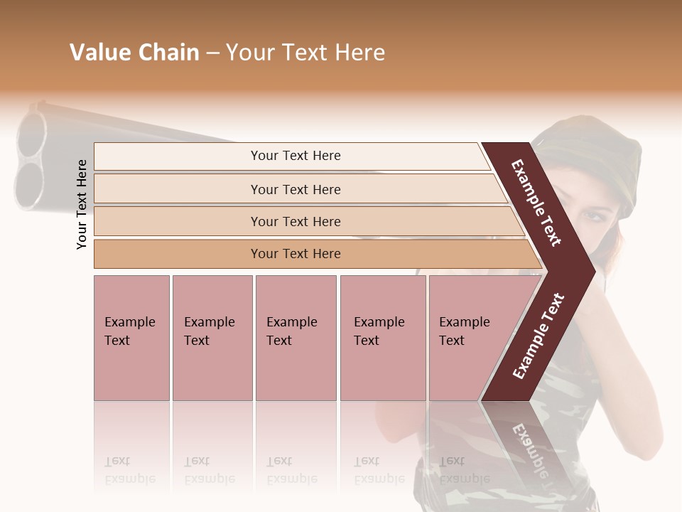 Aiming Boots White PowerPoint Template