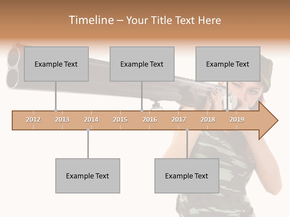 Aiming Boots White PowerPoint Template