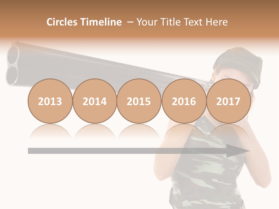 Aiming Boots White PowerPoint Template