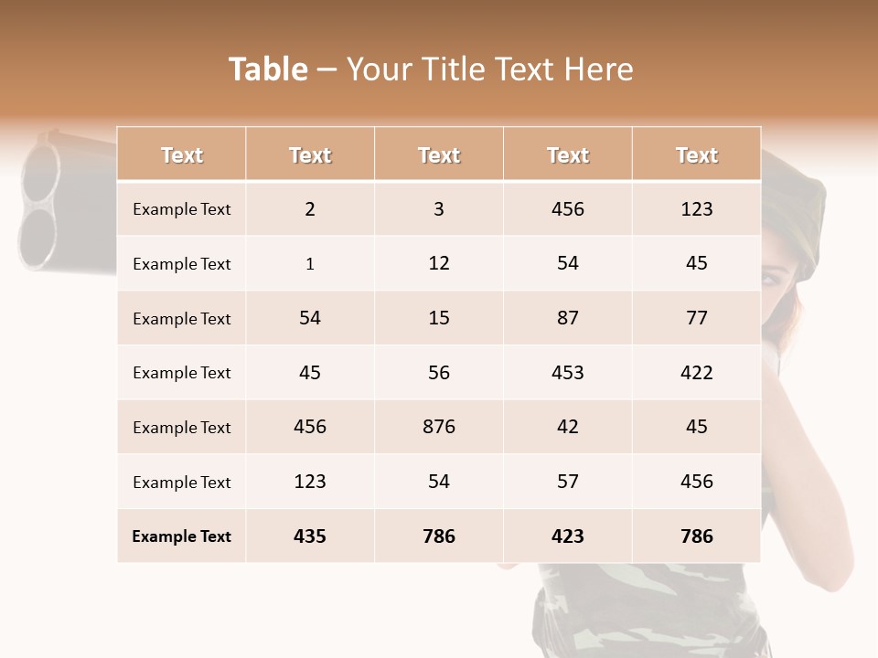 Aiming Boots White PowerPoint Template