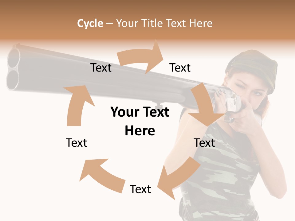 Aiming Boots White PowerPoint Template