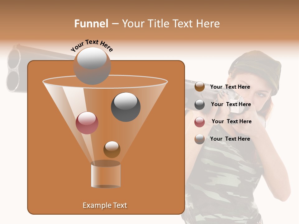 Aiming Boots White PowerPoint Template