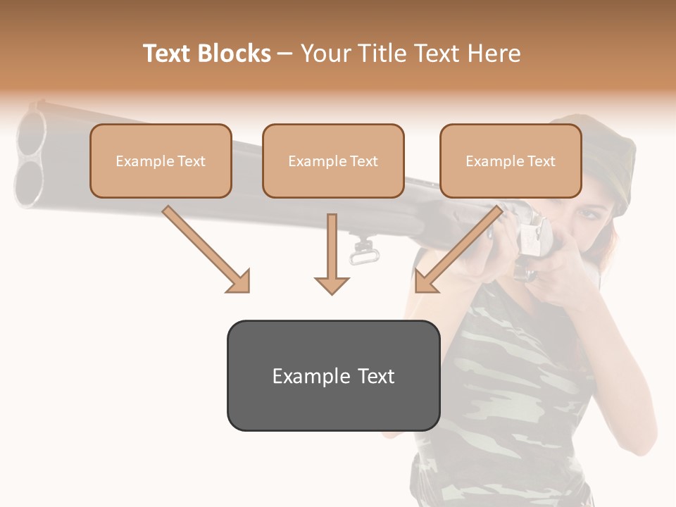 Aiming Boots White PowerPoint Template