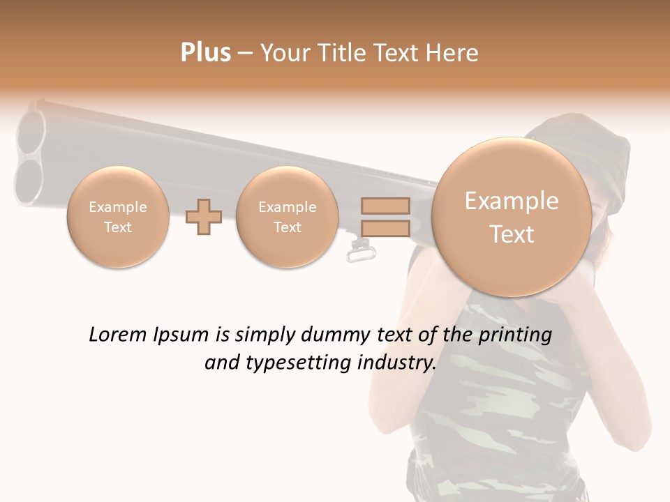 Aiming Boots White PowerPoint Template