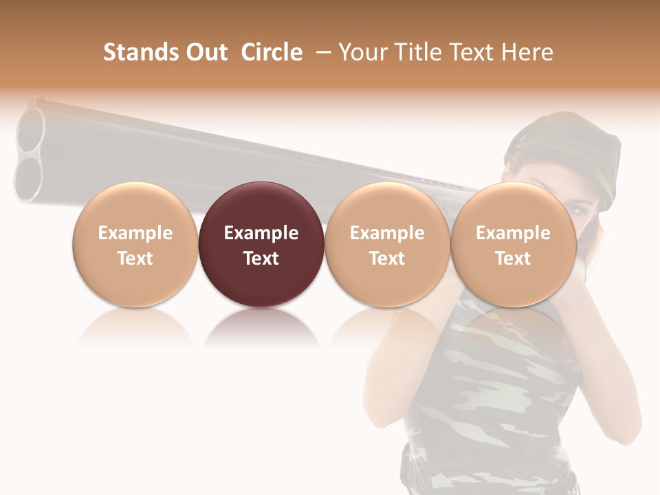Aiming Boots White PowerPoint Template