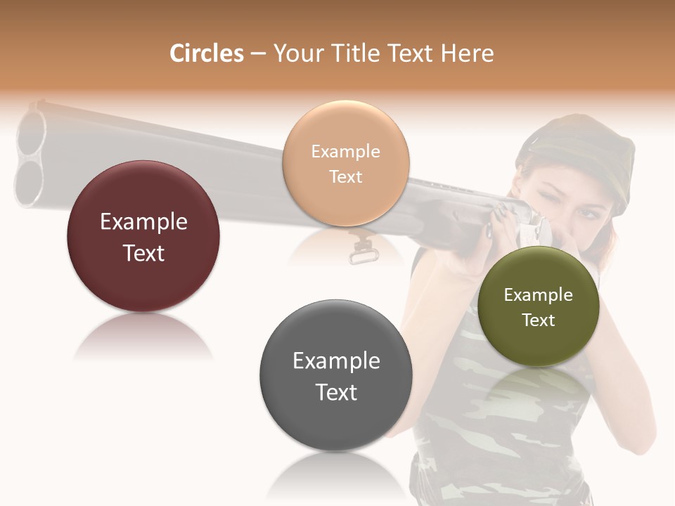 Aiming Boots White PowerPoint Template