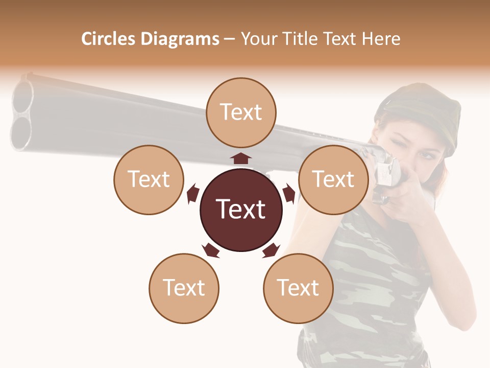 Aiming Boots White PowerPoint Template