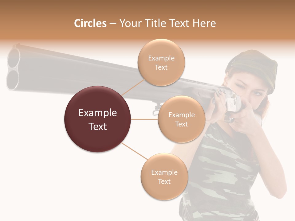 Aiming Boots White PowerPoint Template