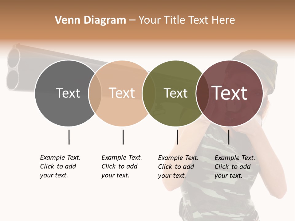 Aiming Boots White PowerPoint Template