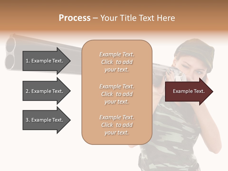 Aiming Boots White PowerPoint Template