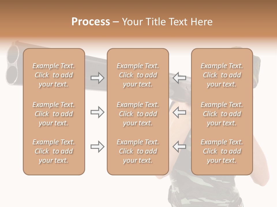 Aiming Boots White PowerPoint Template