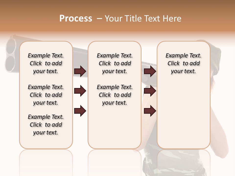 Aiming Boots White PowerPoint Template