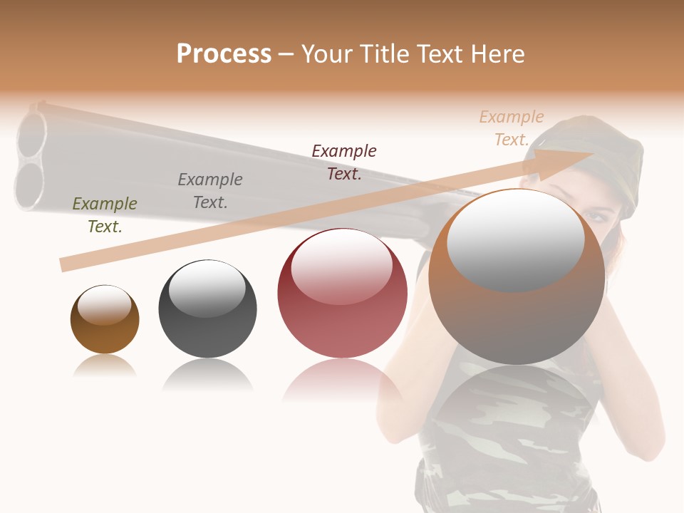 Aiming Boots White PowerPoint Template