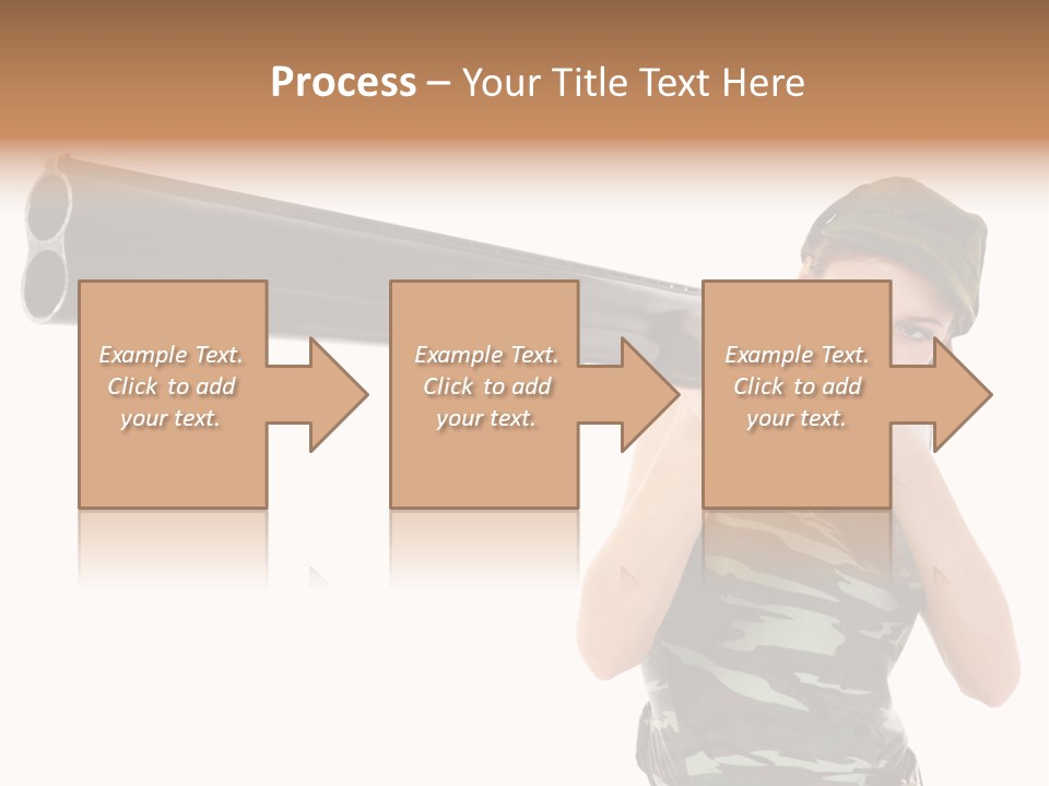 Aiming Boots White PowerPoint Template