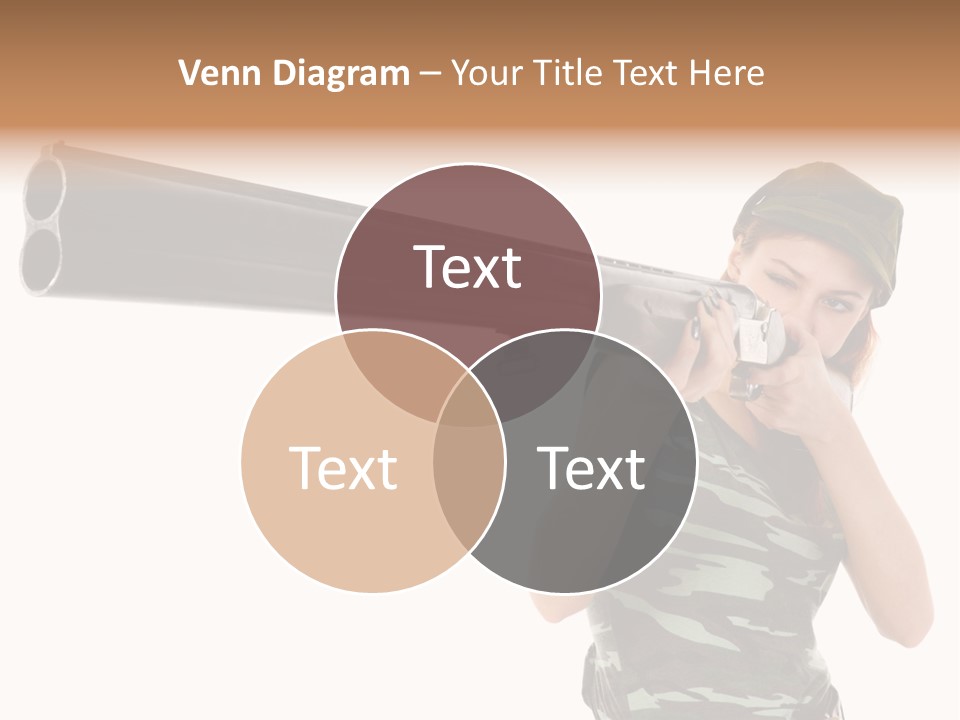Aiming Boots White PowerPoint Template