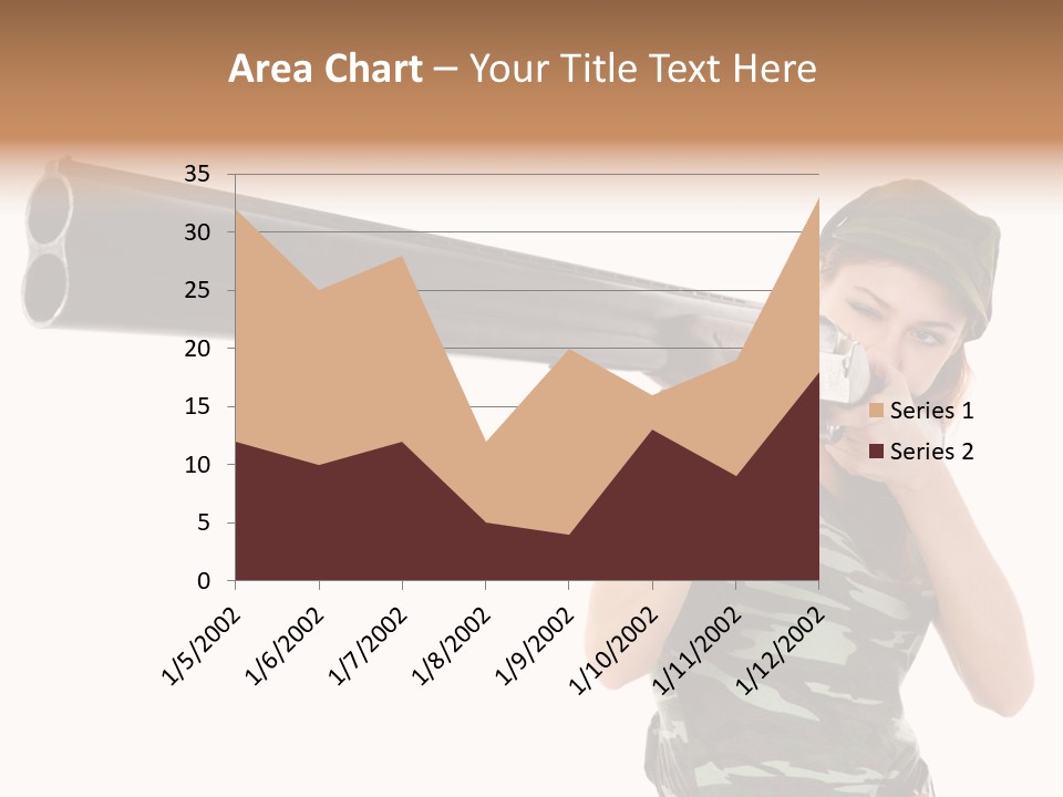 Aiming Boots White PowerPoint Template