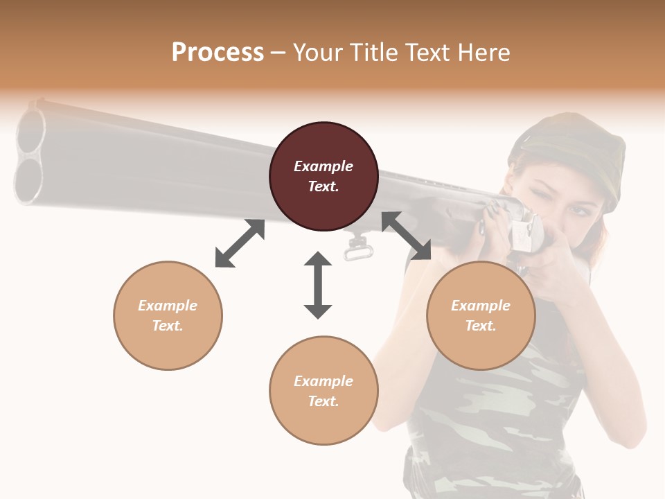 Aiming Boots White PowerPoint Template