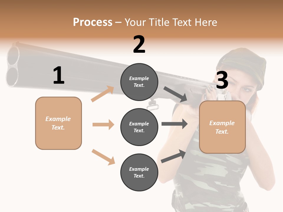 Aiming Boots White PowerPoint Template