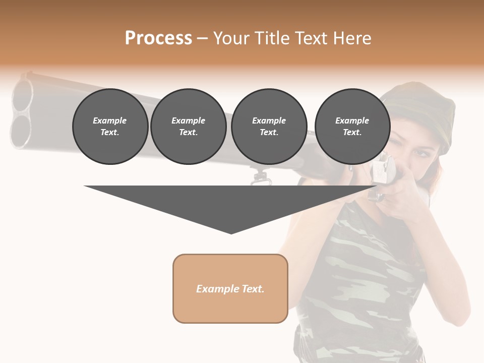 Aiming Boots White PowerPoint Template