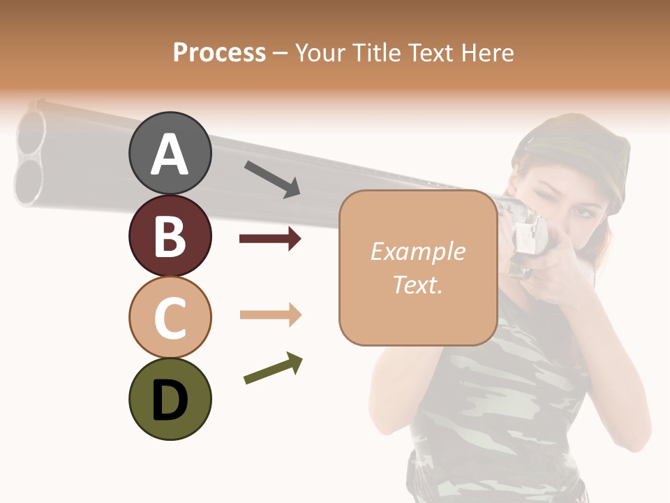 Aiming Boots White PowerPoint Template