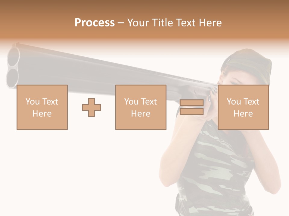 Aiming Boots White PowerPoint Template