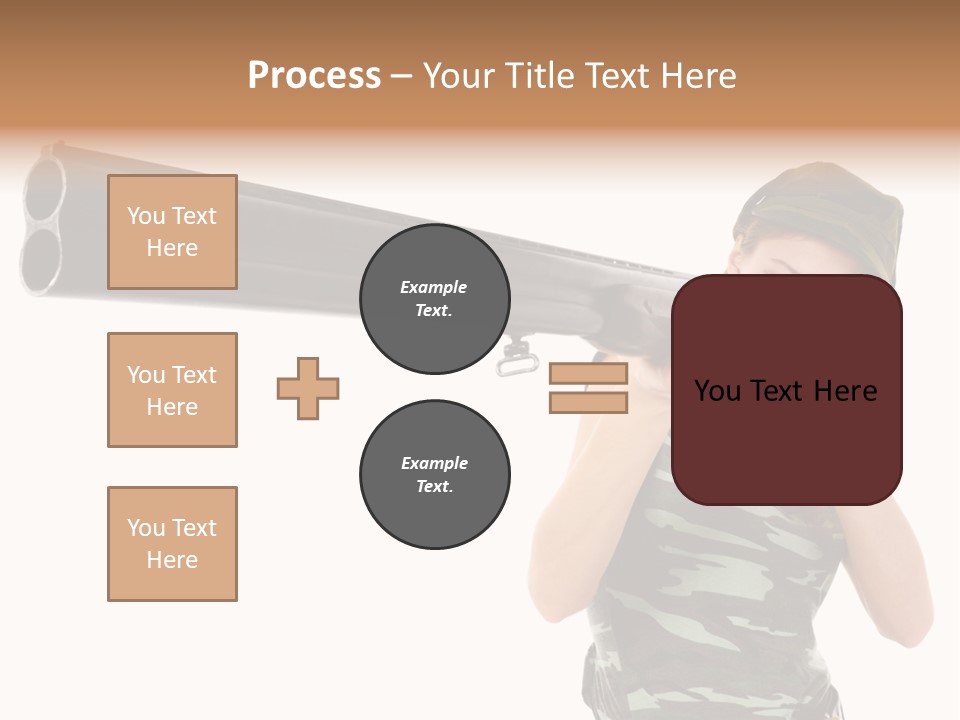 Aiming Boots White PowerPoint Template