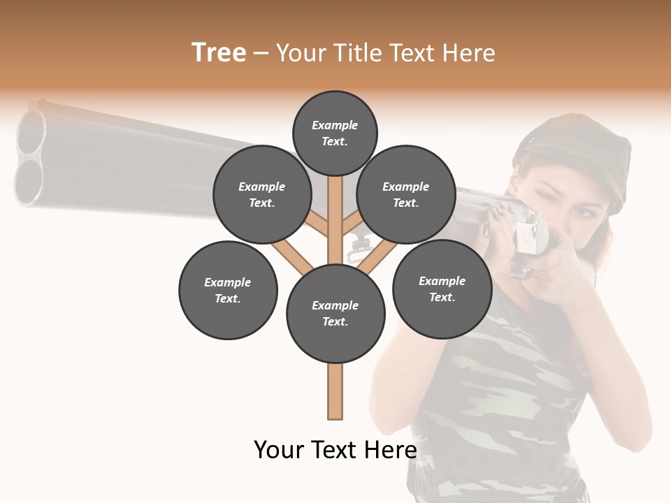 Aiming Boots White PowerPoint Template